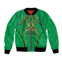 Personalized Guyana Cricket Amazon Warriors Bomber Jacket Modern Geometric Sports Fan