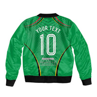 Personalized Guyana Cricket Amazon Warriors Bomber Jacket Modern Geometric Sports Fan