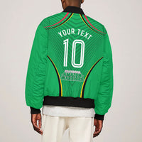 Personalized Guyana Cricket Amazon Warriors Bomber Jacket Modern Geometric Sports Fan