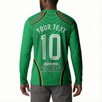 Personalized Guyana Cricket Amazon Warriors Button Sweatshirt Modern Geometric Sports Fan