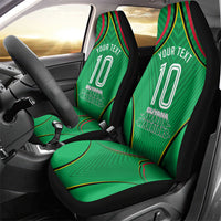 Personalized Guyana Cricket Amazon Warriors Car Seat Cover Modern Geometric Sports Fan