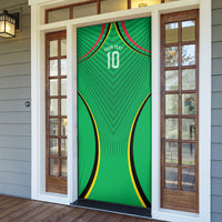 Personalized Guyana Cricket Amazon Warriors Door Cover Modern Geometric Sports Fan
