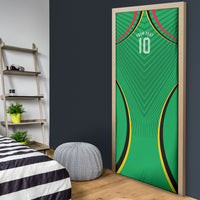 Personalized Guyana Cricket Amazon Warriors Door Cover Modern Geometric Sports Fan
