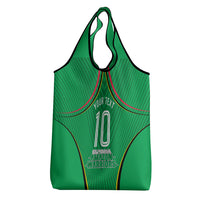 Personalized Guyana Cricket Amazon Warriors Grocery Bag Modern Geometric Sports Fan