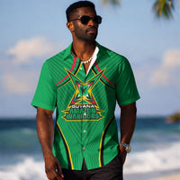 Personalized Guyana Cricket Amazon Warriors Hawaiian Shirt Modern Geometric Sports Fan