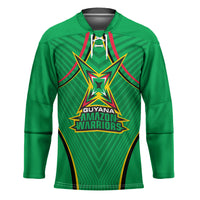 Personalized Guyana Cricket Amazon Warriors Hockey Jersey Modern Geometric Sports Fan