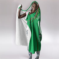 Personalized Guyana Cricket Amazon Warriors Hooded Blanket Modern Geometric Sports Fan