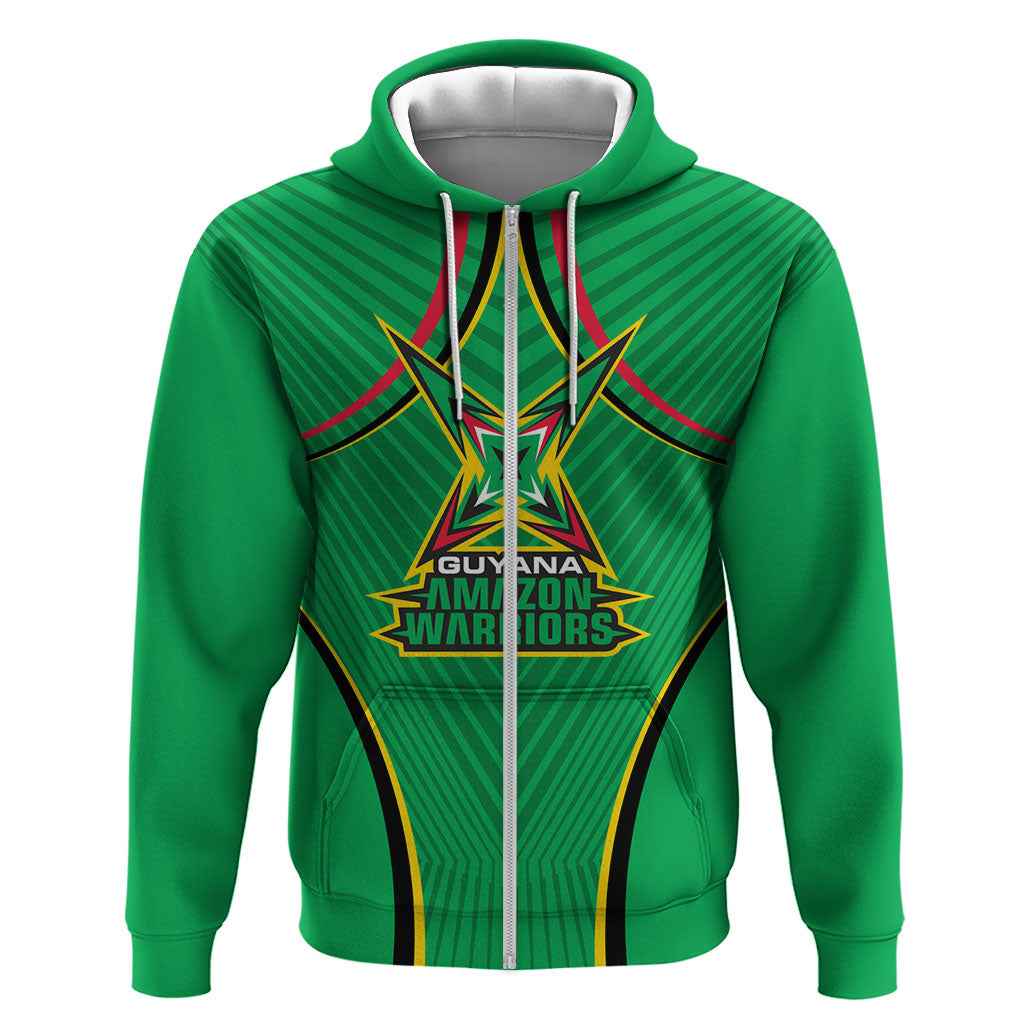 Personalized Guyana Cricket Amazon Warriors Hoodie Modern Geometric Sports Fan