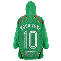 Personalized Guyana Cricket Amazon Warriors Kid Wearable Blanket Hoodie Modern Geometric Sports Fan