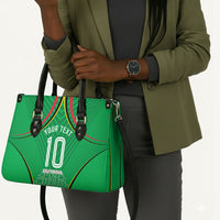 Personalized Guyana Cricket Amazon Warriors Leather Bag Modern Geometric Sports Fan