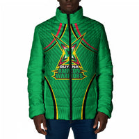Personalized Guyana Cricket Amazon Warriors Padded Jacket Modern Geometric Sports Fan