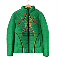 Personalized Guyana Cricket Amazon Warriors Padded Jacket Modern Geometric Sports Fan