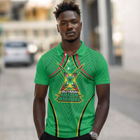 Personalized Guyana Cricket Amazon Warriors Polo Shirt Modern Geometric Sports Fan