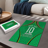 Personalized Guyana Cricket Amazon Warriors Puzzle Modern Geometric Sports Fan