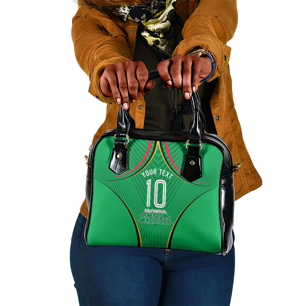 Personalized Guyana Cricket Amazon Warriors Shoulder Handbag Modern Geometric Sports Fan