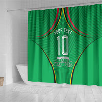 Personalized Guyana Cricket Amazon Warriors Shower Curtain Modern Geometric Sports Fan