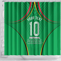 Personalized Guyana Cricket Amazon Warriors Shower Curtain Modern Geometric Sports Fan