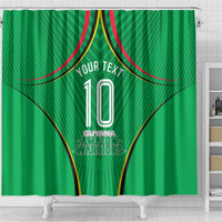 Personalized Guyana Cricket Amazon Warriors Shower Curtain Modern Geometric Sports Fan