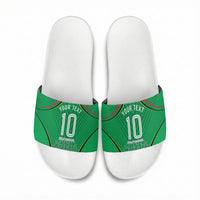 Personalized Guyana Cricket Amazon Warriors Slide Sandals Modern Geometric Sports Fan