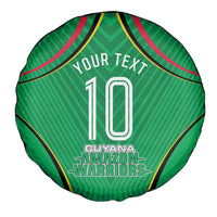 Personalized Guyana Cricket Amazon Warriors Spare Tire Cover Modern Geometric Sports Fan