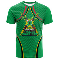 Personalized Guyana Cricket Amazon Warriors T shirt Modern Geometric Sports Fan