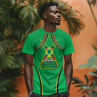Personalized Guyana Cricket Amazon Warriors T shirt Modern Geometric Sports Fan