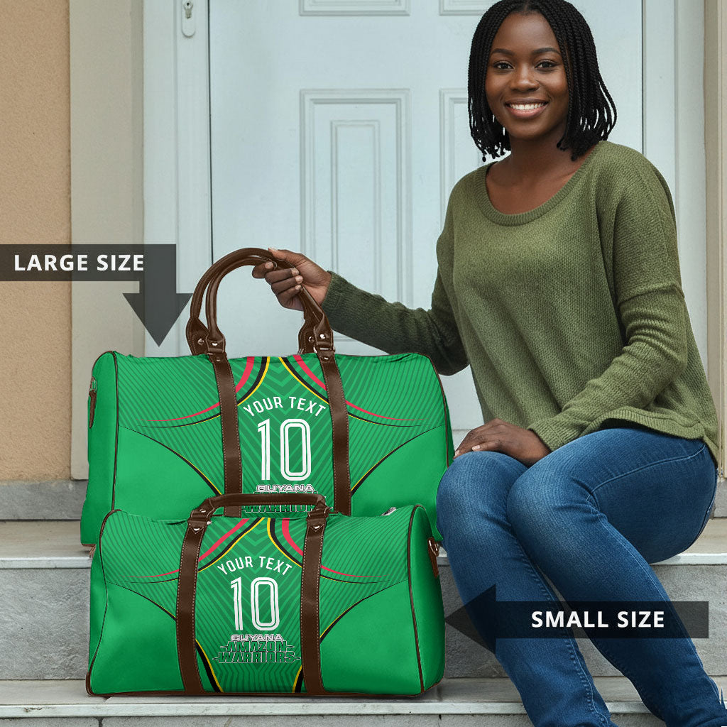 Personalized Guyana Cricket Amazon Warriors Travel Bag Modern Geometric Sports Fan
