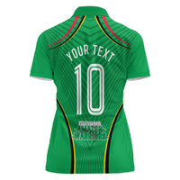 Personalized Guyana Cricket Amazon Warriors Women Polo Shirt Modern Geometric Sports Fan