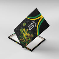 Personalized Jamaica Kingsmen Canvas Wall Art Caribbean Cricket Royal Warrior King Mascot