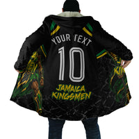 Personalized Jamaica Kingsmen Cloak Caribbean Cricket Royal Warrior King Mascot