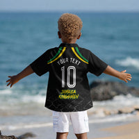 Personalized Jamaica Kingsmen Kid Hawaiian Shirt Caribbean Cricket Royal Warrior King Mascot