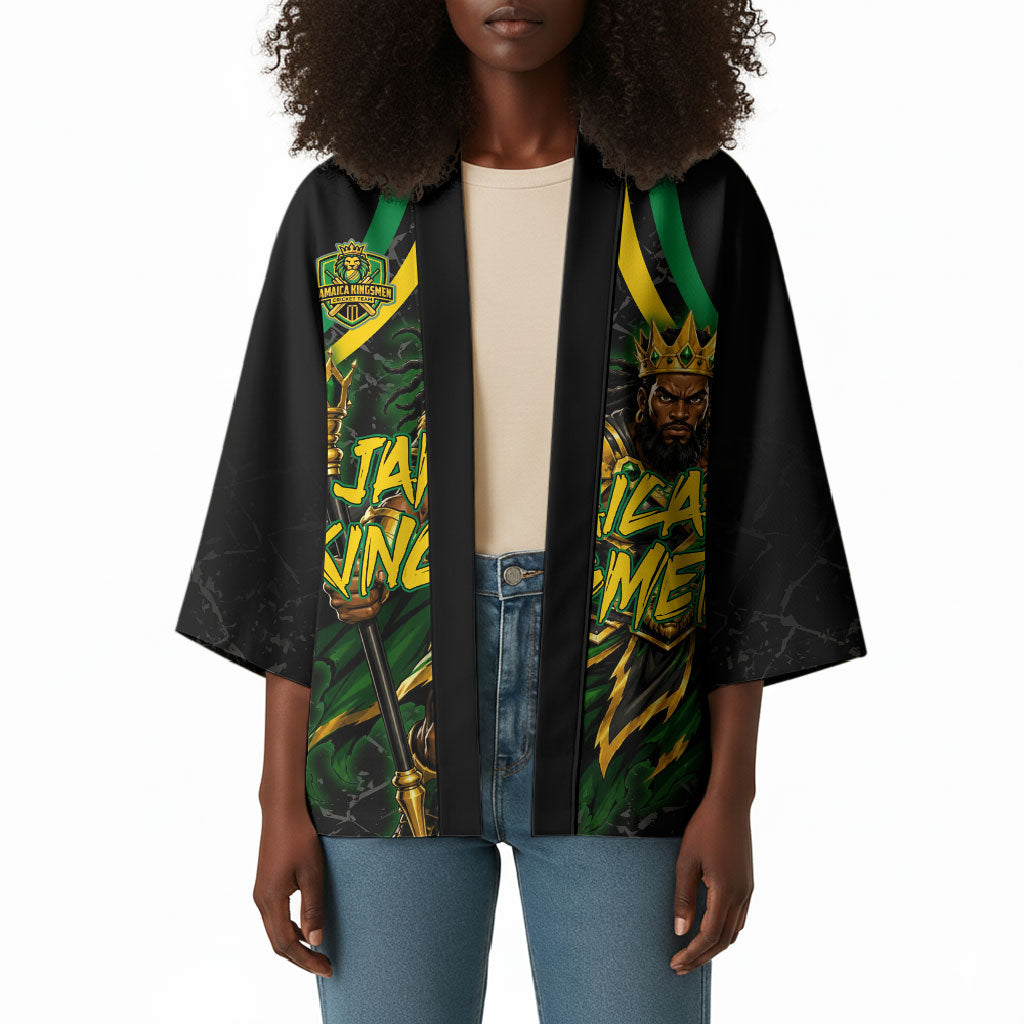Personalized Jamaica Kingsmen Kimono Caribbean Cricket Royal Warrior King Mascot