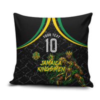 Personalized Jamaica Kingsmen Pillow Cover Caribbean Cricket Royal Warrior King Mascot