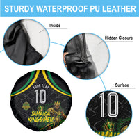 Personalized Jamaica Kingsmen Spare Tire Cover Caribbean Cricket Royal Warrior King Mascot