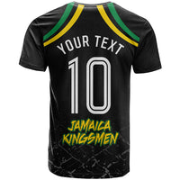 Personalized Jamaica Kingsmen T shirt Caribbean Cricket Royal Warrior King Mascot