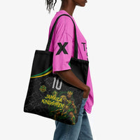 Personalized Jamaica Kingsmen Tote Bag Caribbean Cricket Royal Warrior King Mascot