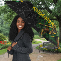 Personalized Jamaica Kingsmen Umbrella Caribbean Cricket Royal Warrior King Mascot