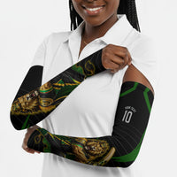 Personalized Jamaica Cricket Lion Mascot Arm Sleeves Kingsmen Royal King Batsman Sport