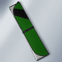 Personalized Jamaica Cricket Lion Mascot Auto Sun Shade Kingsmen Royal King Batsman Sport