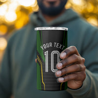 Personalized Jamaica Cricket Lion Mascot 4 in 1 Can Cooler Tumbler Kingsmen Royal King Batsman Sport