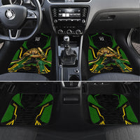 Personalized Jamaica Cricket Lion Mascot Car Mats Kingsmen Royal King Batsman Sport