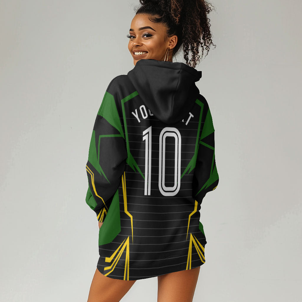 Personalized Jamaica Cricket Lion Mascot Hoodie Dress Kingsmen Royal King Batsman Sport