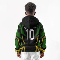 Personalized Jamaica Cricket Lion Mascot Kid Hoodie Kingsmen Royal King Batsman Sport