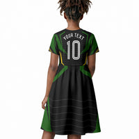 Personalized Jamaica Cricket Lion Mascot Kid Short Sleeve Dress Kingsmen Royal King Batsman Sport