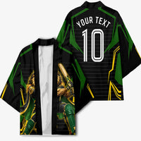 Personalized Jamaica Cricket Lion Mascot Kimono Kingsmen Royal King Batsman Sport