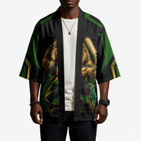 Personalized Jamaica Cricket Lion Mascot Kimono Kingsmen Royal King Batsman Sport