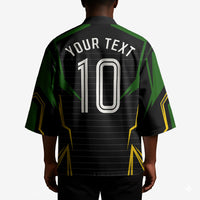 Personalized Jamaica Cricket Lion Mascot Kimono Kingsmen Royal King Batsman Sport