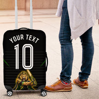 Personalized Jamaica Cricket Lion Mascot Luggage Cover Kingsmen Royal King Batsman Sport