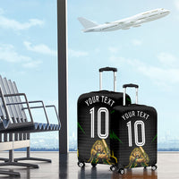Personalized Jamaica Cricket Lion Mascot Luggage Cover Kingsmen Royal King Batsman Sport