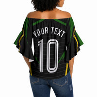 Personalized Jamaica Cricket Lion Mascot Off Shoulder Wrap Waist Top Kingsmen Royal King Batsman Sport